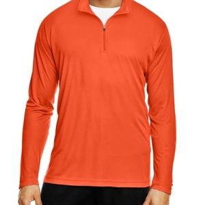 NWT Nike Golf Dri-Fit Orange Long Sleeves Top 1/2 Zipper Size XXL